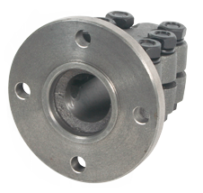 Stalen klemflens met centreerrand, &Oslash;30mm-as, center &Oslash;60mm, steek &Oslash;80mm (Volvo) - 522331 - 522331