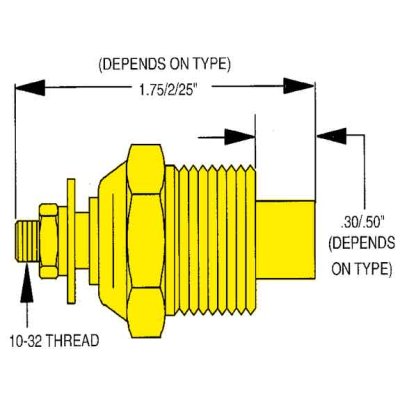 Watertemperatuurzender single station, 1/4" NPT (SW: 240-33 Ohm) (120-240&deg;F / 50-115&deg;C) - 52320e004 72dpi - 52320E004