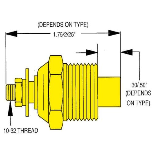 Watertemperatuurzender single station, 1/8" NPT (SW: 240-33 Ohm) (120-240&deg;F / 50-115&deg;C) - 52320e010 72dpi - 52320E010