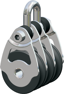Antal RVS 316 mini block serie 34x6, kogelgelagerd, triple block - 5400305 72dpi - 5400305