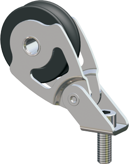 Antal RVS 316 mini block serie 34x6, kogelgelagerd, stand-up block - 5400316 72dpi - 5400316