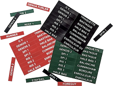 Antal Set van 54 indicatie-stickers (Engels) (voor CAM 611) - 540513 e 72dpi - 540513/E