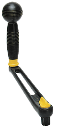 Aluminium winchhandel, L=200mm, gewicht 0,46kg, lock-in met ball grip - 542012 - 542012