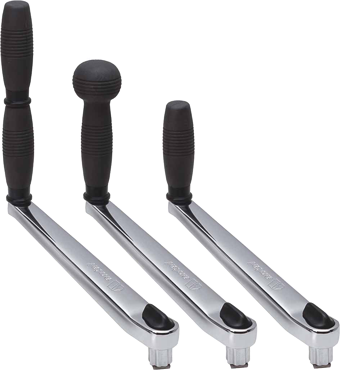 Antal Verchroomde winchhandel, L=250mm, gewicht 1,4kg, lock-in, single grip - 542031 2 - 542031