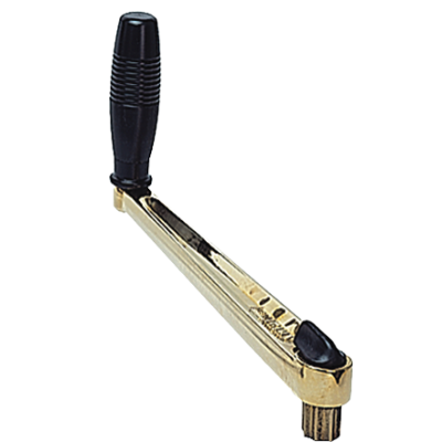 Antal Brons-gepolijste winchhandel 'Classic', L=250mm, gewicht 1,4kg, single grip - 542031 bg - 542031/BG
