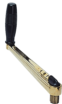 Antal Brons-gepolijste winchhandel 'Classic', L=250mm, gewicht 1,4kg, single grip - 542031 bg - 542031/BG