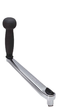 Verchroomde winchhandel, L=250mm, gewicht 1,46kg, lock-in met ball grip - 542032 - 542032
