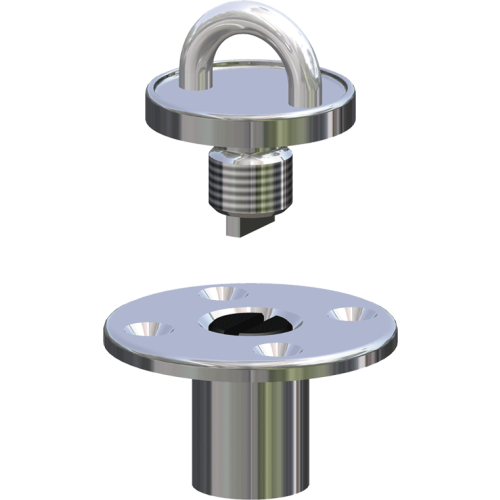 Antal RVS screwed deck eye, voor block serie OPF-60 - 547306 - 547306