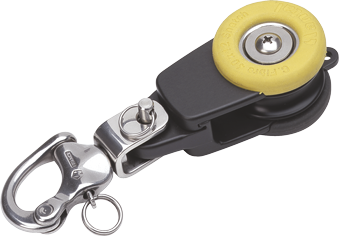 Antal Aluminium snatch snap blok met rubber bescherming - 549040 sn 72dpi - 549040/SN