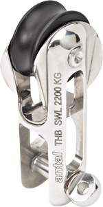 Antal RVS 'Nitronic 50' Twin Halyard block, lijn &Oslash;10-12mm, SWL 2200kg - 54h030 72dpi - 54H030