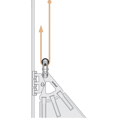 Antal RVS 'Nitronic 50' Twin Halyard block, lijn &Oslash;12-14mm, SWL 3500kg - 54h040 01 72dpi - 54H040