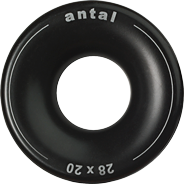 Antal Aluminium low friction ring, D1=28mm, D2=70mm, &Oslash;=20mm, T=31mm, SWL 6400kg - 54r2820 72dpi - 54R2820