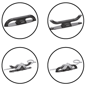 Antal Roller Cleat model RC290/SI Medium, zilver geanodiseerd - 54rc230 totaal2 - 54RC290/SI