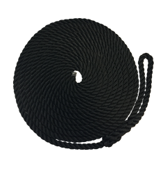 Polypropyleen gevlochten landvast met oogsplits, &Oslash;14mm, L=10000mm, zwart - 60080451 4 - 61410001
