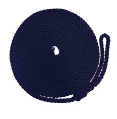 Polypropyleen gevlochten landvast met oogsplits, &Oslash;8mm, L=4500mm, blauw - 60080452 72dpi - 60080452