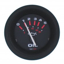 Amega Domed oliedrukmeter 5 bar (VDO) - 62155e - 62155E