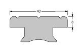 Antal Aluminium/RVS Genua slede 40x8, met rol, 160x60x142mm, SWL 3800kg - 623492 02 72dpi - 623492