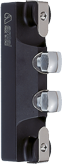 Antal Aluminium halyard slider 40x8, L=210mm, B=60mm, SWL 5800kg (double pin) - 624402 72dpi - 624402