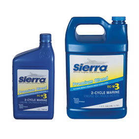 Sierra Motorolie Blue Premium TC3-W3, 946ml, voor outboards 2-takt - 641895002 - 641895002
