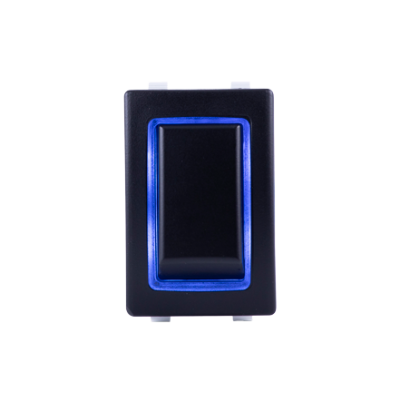 Sierra Waterdichte (IP68) HALO continue verlichte schakelaar; LED Blauw, SPST, ON-ON - 64rk40630b 72dpi - 64RK40630B