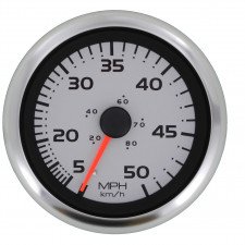 Argent Pro gauge 3" Speedo Kit 0-50 mph (Incl. Pitot & Hose) - 65557ssfke - 65557SSFKE