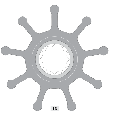 Johnson Pump Impeller 802B - 6609802b 72dpi - 6609802B