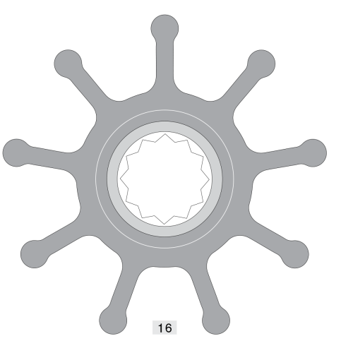Johnson Pump Impeller 802B - 6609802b 72dpi - 6609802B