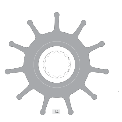 Johnson Pump Impeller 819B - 6609819b 01 72dpi - 6609819B