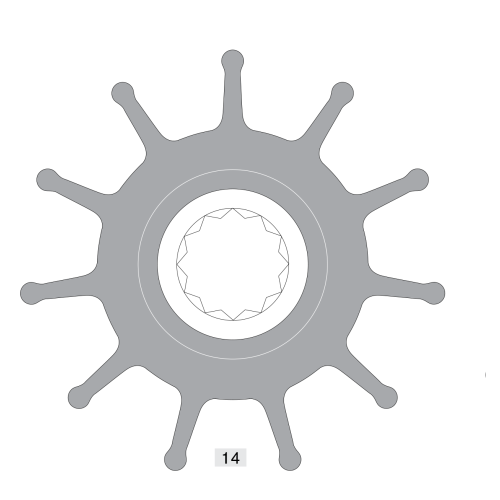 Johnson Pump Impeller 819B-9 - 6609819b 9 72dpi - 6609819B-9