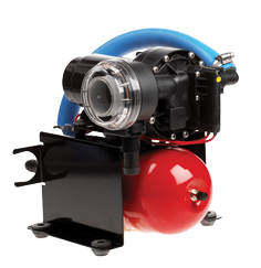Johnson Pump Aqua Jet Uno waterdruksysteem WPS 5.2, 12V/100W, 20l/min, max. 2.8bar, stalen tank 2l - 66101340803 72dpi - 66101340803