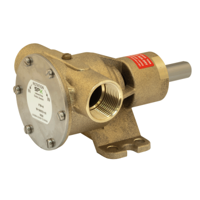SPX Johnson bronzen impellerpomp F7B-8, 107l/min, binnendraad 1", voetmontage/pulley-aandrijving - 66102457201 - 66102457201