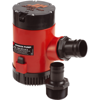 Johnson Pump L-serie bilgepomp L4000, 12V/15A, 252l/min, slangaansluiting 1-1/2" & 2" - 6632400001 72dpi - 6632400001