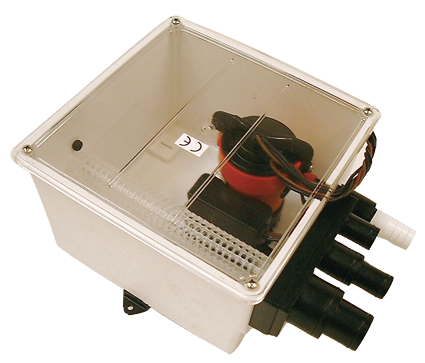 Johnson Pump Douche-afvoerset multiport, 24V/3,4A, 72l/min - 66325715102 72dpi - 66325715102