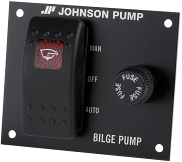 Johnson Pump Bilgepompschakelaar, 12V, 3-posities, 76x55mm, inbouwdiepte 40mm, met interne verlichting - 66341224 72dpi500x500x0 - 66341224