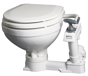 Johnson Pump AquaT handpomp scheepstoilet, compact pot, inlaat &Oslash;19mm, uitlaat &Oslash;38mm (Soft-Close) - 66804722901 72dpi 1 - 66804722901