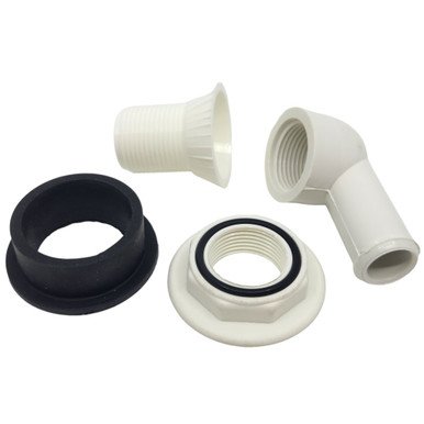 Johnson Pump Inlaatknie met seal voor scheepstoilet Johnson compact model - 66814724601 - 66814724601