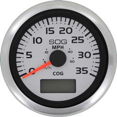 Argent Pro snelheidsmeter 0-35 mph (inclusief pitot & slang) - 70610ssfke 72dpi - 70610SSFKE