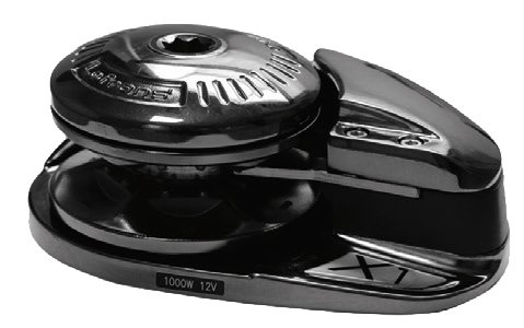 Lofrans ankerlier verticaal, 'Project X1', 6mm, 12V, 500W, zonder verhaalkop, Dark Version - 72208 - 72208