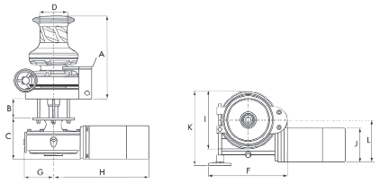 Lofrans windlasses Ankerlier verticaal 'Project X5', 14mm, 24V, 3000W, hydraulisch, met verhaalkop - 72622 01 72dpi - 72622