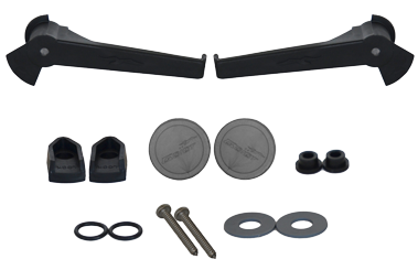 Go&iuml;ot Evolution plastic interieurhandelset, inclusief montageset (grijs) - 73101690 - 73101690