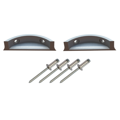 Go&iuml;ot Tradition Aluminium slijtnokken, inclusief popnagels (set van 2 stuks) - 73101711 - 73101711