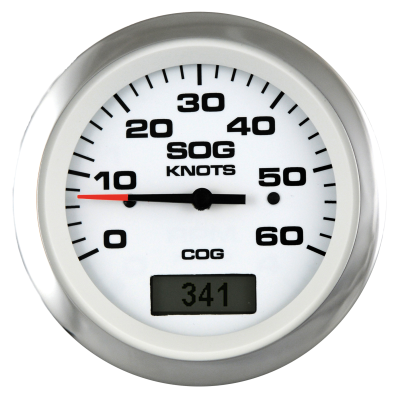 Lido Pro GPS snelheidsmeter 30 knopen, wit met RVS-rand - 781387pdfe 72dpi - 781387PDFE