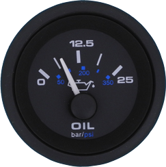 Premier Pro transmission pressure gauge (VDO) 0-400PSI - 84265fe 72dpi - 84265FE