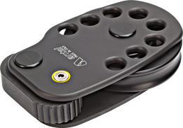 Antal Aluminium single dekblok met stopper, &Oslash;65mm schijf voor &Oslash;6-12mm lijn, SWL 800kg, links - 851065 - 851065/L