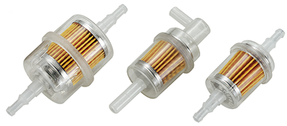 In-line filter benzine voor motoren tot 2000cc, haaks, slang &Oslash;6-8mm - 9000028 1 - 9000028