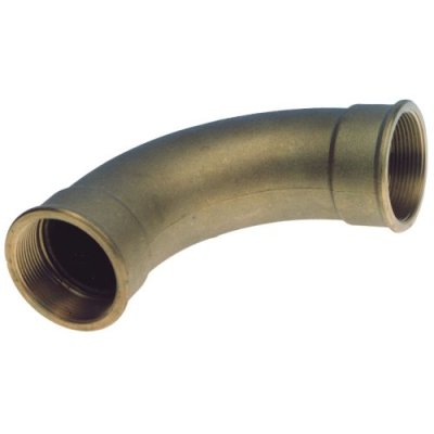 Messing 90&deg; bocht, 1-1/4", binnendraad - 9001002f - 9001002F