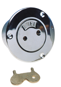 Dekvuldop messing verchroomd 'Fuel', 1-1/2" inwendige draad - 9001173 - 9001173