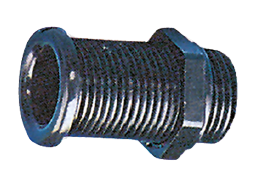 Kunststof doorvoer (loospijp), &Oslash;22mm, L=62mm, zwart - 9001421 2 - 9001421
