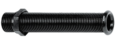 Kunststof doorvoer (loospijp), &Oslash;22mm, L=155mm, zwart - 9001422 1 - 9001422