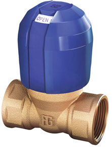 Anti-blokkeer veiligheidsafsluiter 3/8", bronzen huis, 2-zijdige vloeistofstroomrichting - 9002260b - 9002260B